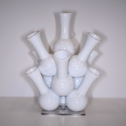 vase en polycarbonate blanc